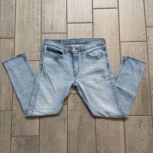 Levi’s 512 Slim Taper Mens Jeans 34 x 32 Light Wash